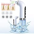 Hydrodermabrasion Facial Kit for Women, Electric Small Bubble Black Head Remover Suctioner Vacuum USB Rechargeable, Water Cycle Blackhead Extractor Tool, Micro Bubble Face Vacuum Pore Cleanser
