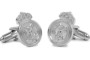 Gemelolandia | Gemelos de Camisa de Equipo de Fútbol Madrileño | Gemelos Originales Para Camisas | Para Hombres y Niños | Regalos Para Bodas, Comuniones, Bautizos y Otros Eventos