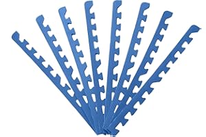 ‎SPORTTREND 24 Sporttrend 24® 8X Randstücke für Schutzmatten (60x60 cm) in schwarz und weiteren Farben | Bodenschutzmatte, Unterlegmatte für Fitnessgeräte, Sportgeräte