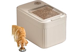 AZNEVER Conteneur De Stockage Pour Nourriture Pour Chien, 6/14/22 L RéCipient De Stockage HerméTique, Récipient De Croquettes Avec Tasse Doseuse, Boite Croquette Chien Pour Animaux Pour Chiens, Chat Et Autre