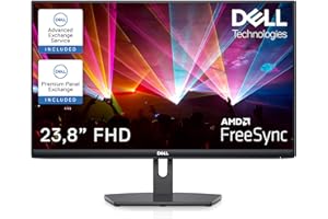 Dell S2421NX 24 Zoll Full HD (1920x1080) Monitor, 75Hz, IPS, 4ms, AMD FreeSync, Ultradünner Rahmen, 2x HDMI, 3 Jahre Garantie