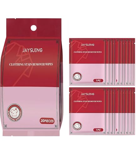 Lingettes Détachantes Individuelles - Pour Vêtements, Chaussures, Tapis, Salle De Bain - Portable, Sans Rinçage, 5x12 Cm