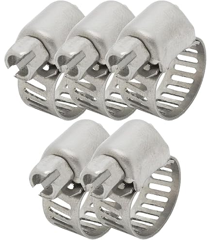 10 Colliers De Serrage 16 Mm Avec Garniture Caoutchouc - Acier Inoxydable V2A, Pour Fixation Tuyaux, Câbles, Conduits - 6