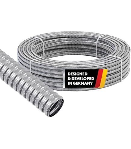 Rvs ribbel buis / solar leiding / zonneboiler & warmtepomp flexibel (diameter en lengte wp/solar flex: 10 m 5/4 (DN25) dubbel - (voorraad)) | Leiding en aansluit materiaal solar