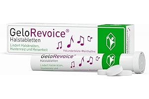 ‎GELOREVOICE GeloRevoice Halstabletten Holunderblüte-Mentholfrei 20 St. – Bei Halsschmerzen, Halskratzen, Hustenreiz und Heiserkeit, Hilft schnell spürbar