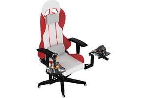 EG STARTS 2 Set Flight Sim Game Joystick Throttle & Hotas Chair Mounts Systems Compatible for Thrustmaster T.16000M FCS, SimTask Farmstick, Hotas Warthog, Logitech X52, X56 Chair Mount