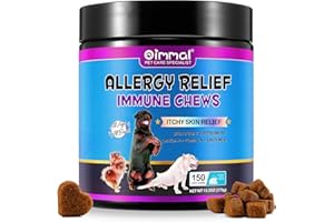 Wizco Itch & Immunity Treats for Dogs – 150 Chews | Allergy Relief, Anti-Itch Support, Skin & Coat Health | Suitable for All Breeds & Sizes | Peking Duck Flavour