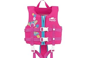 IvyH Gilet da Nuoto Bambini, Giubbotto da Nuoto Neoprene Assistenza al Nuoto Giubbotto Galleggiante per Ragazzo Ragazze Estivo per Sport Acquatici