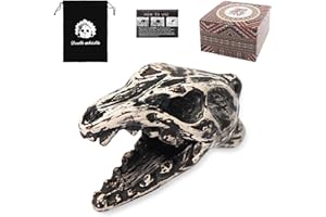 YUSHENGTAI Real Screaming Aztec Death Whistle, fischietto azteco per la morte fino a 125 decibel, urlando aztechi per cerimonie, tradizione, arte sonora (C)