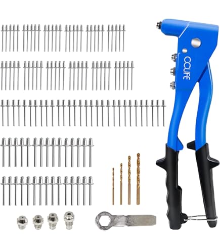 285 Stück Aluminium-Blindnieten Set, M3 M4 M5 Popnieten Set, Alu 285 Stück Aluminium-Blindnieten Set, M3 M4 M5 Popnieten Set, Alu