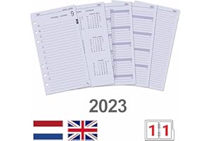 ‎KALPA Kalpa 6 Ringbuch Agenda Nachfüllen Personal Organizer Terminplaner Einlage Kalendereinlage, 2024, B6 Persönlich, 1 Tag auf 1 Seite