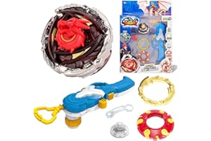 INFINITY NADO Kreisel für Kinder Metall Spielzeug Jungen, Battle Tops Launcher Spielzeug, Spinning Tops Jungen ab 5 Jahre, Kreisel Non-Stop Battle Deluxe Fiery Dragon
