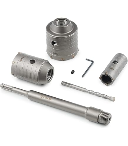 Meichoon Hole Saw Set 30mm/40mm/50mm - Concrete Core Drill Bits For AC & Plumbing