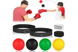 flintronic Reflex piłka bokserska, odbijająca piłkę bokserską, piłka bokserska, koordynacja pod oczy sprzęt treningowy do boksu MMA Fitness