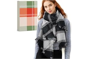 HIGHEVER Ladies Scarf Christmas Gifts for Women: Stocking Fillers Women Gifts for Her Mum Teenage Girls Sister, Fluffy Winter Blanket Scarf Shawls Wraps Scarf Gifts for Women Christmas Xmas Secret Santa Gifts