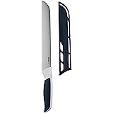 zyliss E920208 Comfort Coltello da Pane Con Lama Dentellata, 20,5cm, Acciaio Inossidabile Giapponese, Manico Grigio, Bianco, 