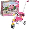 BABY born Trike 835456 - Tricycle for Dolls up to 43cm - Features Fully Functional Wheels, Detachable Handlebar, Horn, Pedal Straps and Seat Belt - Suitable for Children from 3 Years Old