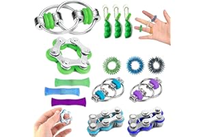AHEJIOO Fidget Toys Set für Erwachsene – ADHS Spielzeug, Anti-Stress Gadget, 15 Stück Anti-Stress Spielzeug für Konzentration, Entspannung und Spaß für Kinder und Erwachsene