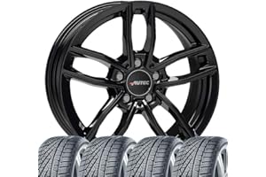 TUNERSHOP 4 Winterräder Winterkompletträder Mercador 7,5x18 ET 40 5x112 Schwarz mit 225/45 R18 95V NEX Winguard Sport 2 WU7 XL M+S 3PMSF kompatibel mit Mercedes-Benz CLA-Klasse C-Klasse B-Klasse A-Klasse