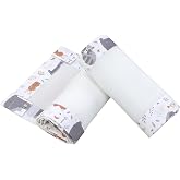 TupTam 3D Mesh Cot Protector &ndash; Protective Net, Pack of 2, Wild Animals, Approx. 128 x 30 cm (for Cot 140 x 70 cm)