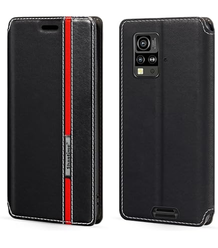 Custodia Flip Bicolore In Pelle PU Con Portafoglio E Supporto – Compatibile Con Blackview BL9000 5G – Grigio – Chiusura Magnetica Invisibile E Slot Carte - 4