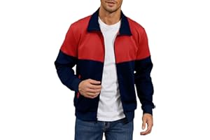 Zaitun Men’s Lightweight Casual Bomber Jacket Track Running Athletic Varsity Coat