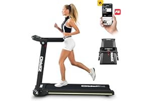 ‎ZIPRO ZIPRO Składana Bieżnia do Domu 1-16 km/h, Elektryczna Bieżnia do Biegania z Kompatybilną Aplikacją, Ciche Urządzenie Treningowe z Wyświetlaczem LED, Bluetooth i Funkcją MP3 (Pacto)