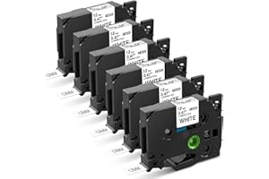 Markurlife Compatible pour Brother P touch TZe-231 Tze 12mm Noir sur Blanc Laminé Cassette pour Etiqueteuse Brother Ptouch 1000 H110 H200 1010 H107 H100LB P710BT P300BT E100