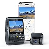 VIOFO Dash Cam 2K 1440P, A129 Plus Telecamera per Auto Doppia con GPS Wifi, 3 Mode Parcheggio 48h+ Registrazione Continua e d