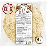 KETO Line@Diet Protein Tortillas 4 | High Protein Keto Tortillas | Low Carb &amp; Sugar | 1 Pack of 4 40g