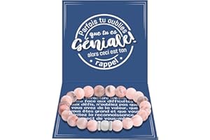 QianSiLi Cadeau Femme,Bracelet Pierre Naturelle Femme,Bracelet Personnalisé Femme,Cadeau Femme Anniversaire,Cadeau Noel Femme,Cadeau pour Maman,Collegue,Petites,Amie,Soeur,Grands-mères