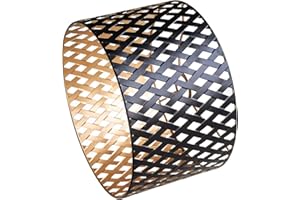 OSASY abats-jour or noir Créative Abat-jour 30 cm, pour Lampe sur Pied, Suspension ou Lampadaire