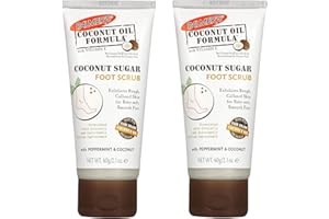 WISHWISE Palmer's Coconut Sugar Foot Scrub with Vitamin E and Peppermint, 60g, Pack of 2