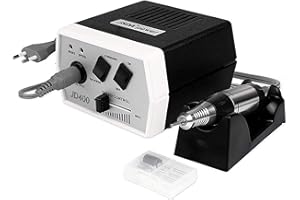 LUMMAR fresa unghie professionale 30000 giri/min per manicure e pedicure.Potenza regolabile,minima vibrazione,non surriscalda,silenziosa.Ideale per rimuovere smalto e gel + 4 punte + astuccio (JD700)