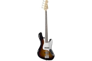 J & D JB-3TS Electric Bass (3-Tone Sunburst) - Gitara basowa 4 strunowa