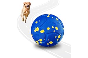 BOJYS Pallina Interattiva per Cani, Giochi per Cani Che Si Muove da Sola, Palla Gioco Cane Interattivi Intelligenti, Dog Ball con 3 Modalità, Palla Rimbalzante per Cane di Taglia Grande e Media (Blu)