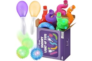 Joyreal Jouet Fidget Lumiou pour enfant LED Crytal Had Fidget Sier Toy Fidget Figer Toy Party Toy