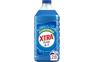 X•Tra Total - EcoPack - 28 lavages - Lessive liquide - 4 en 1 - Entretien du linge - Efficace dès 20°C - Propreté - Eclat - Fraîcheur - Engagé pour vous - Economique - 100% plastique recyclé