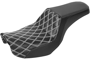 TCMT Asiento de conductor y pasajero para Harley Dyna Super Glide Street Bob Wide Glide Fat Bob Low Rider Switchback 2006-2017