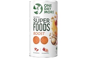 OneDayMore Superfoods Protein Muesli Sans Sucre | 500g Low Carb Muesli Sans Sucre Musli Petit Déjeuner Snack | Muesli Fruits Chocolat Vegan Fit Muesli Manger Des Ingrédients 100% Naturels