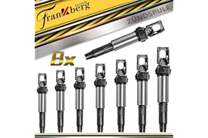 Frankberg 8x Bobines d'allumage Compatibles avec E46 E90 E91 E92 E93 E39 E60 E61 F07 E63 E64 F13 E81 E82 E87 E88 F20 F21 Série 7 X1 X3 X5 X6 Z3 Z4 M.i.n.i Remplacer# 12131712219