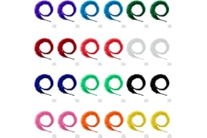 oruola 24 Stück Magic Worm Spielzeug,Katzenspielzeug Wurm,23cm Magischer Wurm,Buntes Plüschspielzeug für Katzen,Magische Raupe für Spaß und Unterhaltung