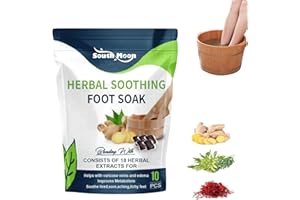 SALUCIA Oveallgo Kräuter-entgiftungs-fußbad-perlen, Fussbad Massage, Herbal Detox Cleansing Foot Soak Beads, Fussbad Massage SPA, Kräuter-formungs-reinigungs-fußbad-perlen, Verbesserung Der Schlafqualität