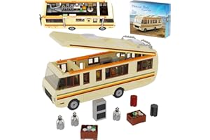 MILLIONSPRING Breaking Bad RV Set di mattoncini da costruzione, film classici Walter White RV modello, giocattolo creativo Motorhome bus, ottimo regalo per gli appassionati di cinema, 2023 nuovo (691 pezzi)