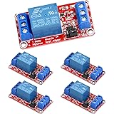 5 Stück Relais Modul 24V, 1 Kanal Relaisplatine mit Optokoppler, High Level Trigger Relaismodul, Low Level Trigger Erweiterun