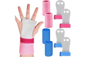 JSTHHTT 2 Ensembles de Manique Gym Enfant, Gants Protection Paumes, Gants Gym Enfant Manique Protection Paumes with Bracelets de Sport Bande