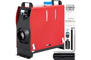 ‎VEVOR VEVOR 12V Standheizung Diesel, 5KW Standheizung, Diesel Lufterhitzer, diesel standheizung, Luft Dieselheizung (mit Schwarz LCD schalter & 1 Luftauslass)