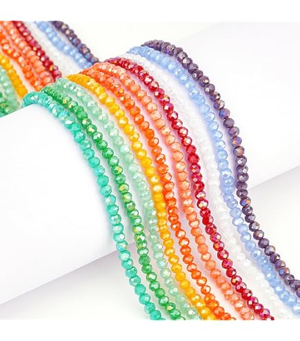 Perline Di Cristallo Ceco 8x6 Mm A Goccia – Colorate E Sfaccettate Per Creazione Gioielli – 15 Pezzi (Nero)