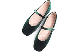 Stunner Mary Jane Shoes Square Toe Black Flats Ballet Flats for Women Comfortable Ankle Strap Flats Casual Slip On Flats