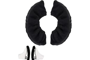 PVFZXS 1 Pair of Ice Skates Skate Socks Ice Hockey Bauer Ice Skate Accessories Ice Hockey Elastic Skate Socks Black Size M for Hockey Skates Figure Skates